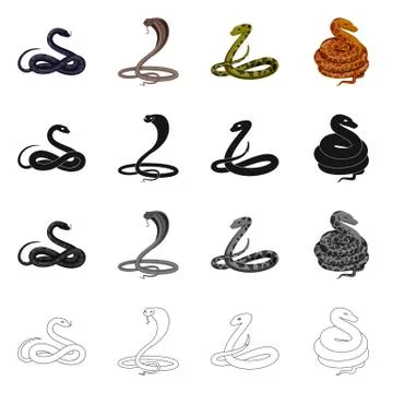 Vector design of mammal and danger symbol. Collection of mammal and medicine Stock Illustration