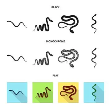Vector design of mammal and danger symbol. Set of mammal and medicine stock 库存插图