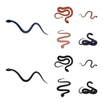 Vector design of mammal and danger icon. Set of mammal and medicine vector icon Stock Illustration