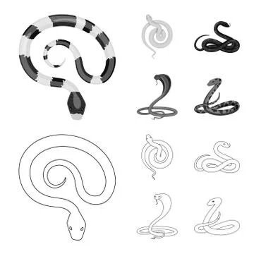 Vector design of mammal and danger symbol. Collection of mammal and medicine Stock-Illustration
