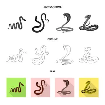 Vector design of mammal and danger sign. Set of mammal and medicine stock vector Illustrazione stock