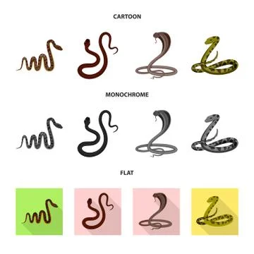 Vector design of mammal and danger symbol. Collection of mammal and medicine Stock-Illustration