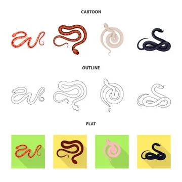 Vector design of mammal and danger sign. Collection of mammal and medicine stock Stock Illustration