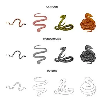 Vector design of mammal and danger icon. Collection of mammal and medicine stock Illustrazione stock