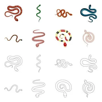 Vector design of mammal and danger logo. Set of mammal and medicine vector icon Stock Illustration