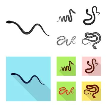 Vector design of mammal and danger logo. Collection of mammal and medicine stock Stockillustratie