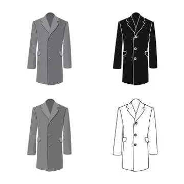 Vector design of man and clothing icon. Set of man and wear stock symbol for web Stockillustratie