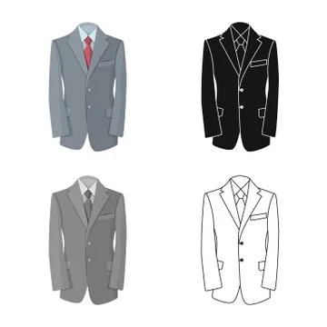 Vector design of man and clothing icon. Collection of man and wear stock symbol Illustrazione stock
