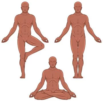Vector design of man exercising Stock Illustration
