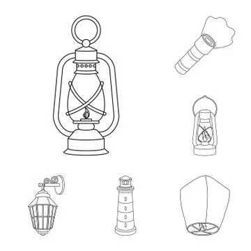 Vector design of moon and holiday sign. Collection of moon and ramadan stock Ilustración de archivo