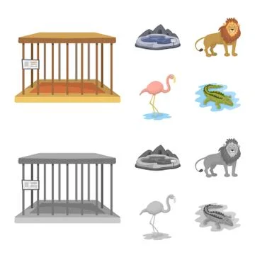 Vector design of nature and fun icon. Set of nature and entertainment stock Illustrazione stock