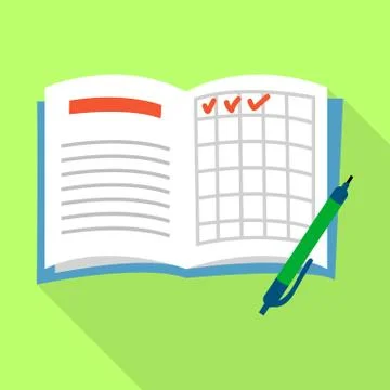 Vector design of notepad and notebook logo. Set of notepad and cover stock Stock Illustration