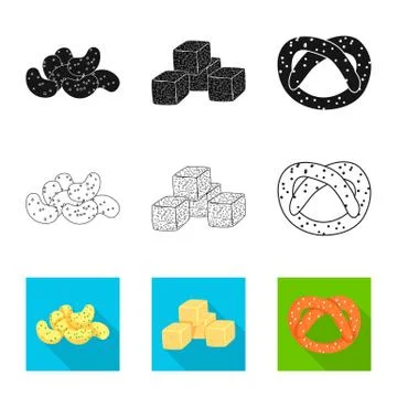 Vector design of Oktoberfest and bar sign. Set of Oktoberfest and cooking vector Stock Illustration