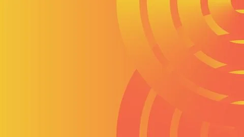 Vector design of an orange abstract gradient background with minimalist lin.. Illustrazione stock