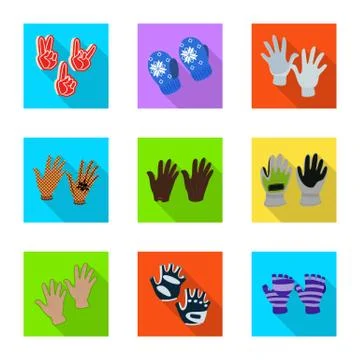 Vector design of own and textile logo. Collection of own and safety stock vector Stock Illustration