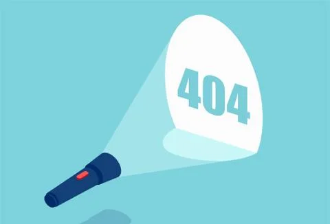 Vector design for page 404 message Stock Illustration
