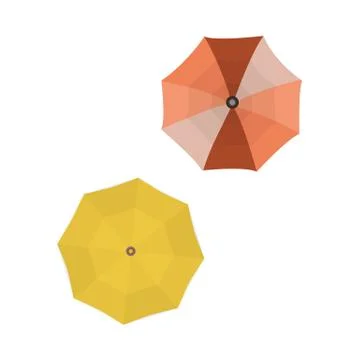 Vector design of parasol and shadow sign. Set of parasol and autumn stock vector Illustrazione stock