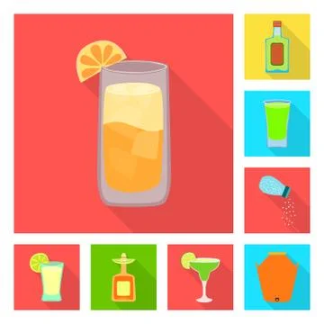 Vector design of party and celebration icon. Collection of party and Latin stock Stock Illustration