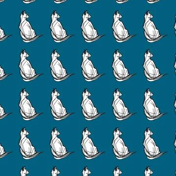 Vector design pattern animal cat kitty Stock Illustration