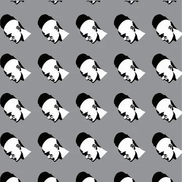 Vector design pattern man human head Stock Illustration