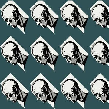 Vector design pattern man human head Stock Illustration