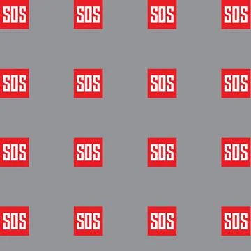 Vector design pattern SOS emergency Stock Illustration