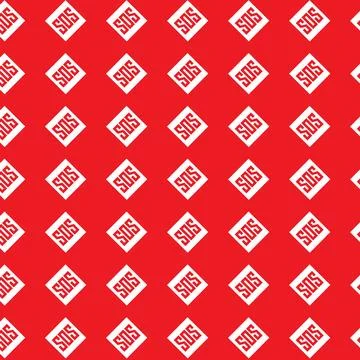 Vector design pattern SOS emergency Stock Illustration