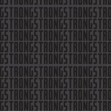 Vector design pattern typography logo strong Illustrazione stock