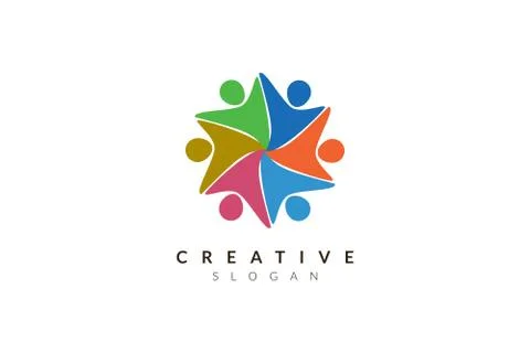 Vector design of people shape. Minimalist and simple illustration design, fla Stock Illustration