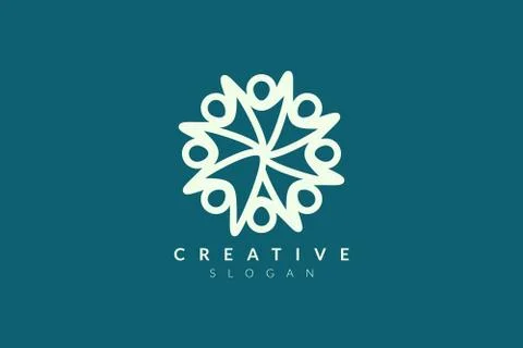 Vector design of people shape. Minimalist and simple illustration design, fla Stock Illustration