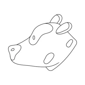 Vector design of pig and face symbol. Set of pig and pork vector icon for stock Stock Illustration