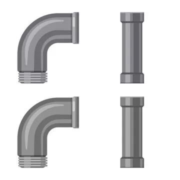 Vector design of pipe and tube icon. Collection of pipe and pipeline stock Stock Illustration