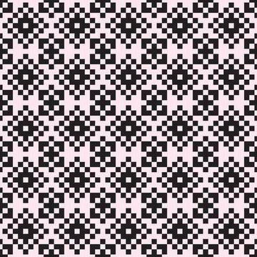 Vector design pixel ornament seamless pattern for background Stock Illustration