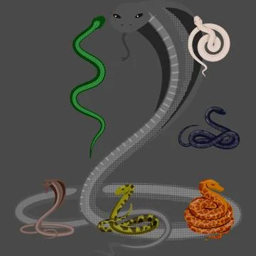 Vector design of poison and evil symbol. Set of poison and bite stock symbol for Stock Illustration