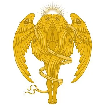 Vector design of praying angel Stock-Illustration