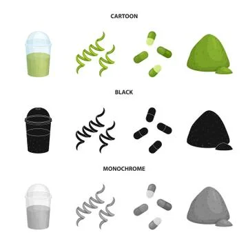 Vector design of protein and sea icon. Set of protein and natural vector icon Stock Illustration