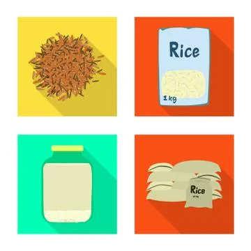 Vector design of raw and agricultural icon. Collection of raw and ecological Illustrazione stock