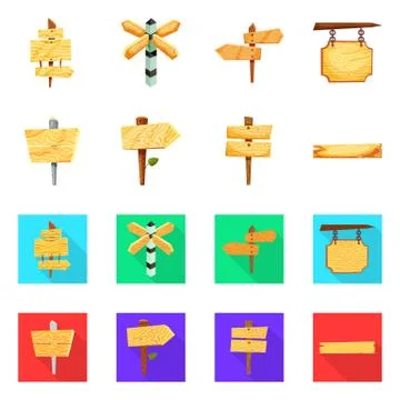 Vector design of raw and forest logo. Collection of raw and hardwood vector icon Stock Illustration