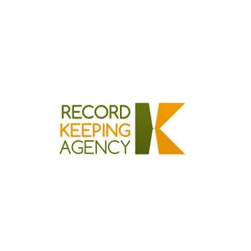 Vector design for record keeping agency Stock Illustration