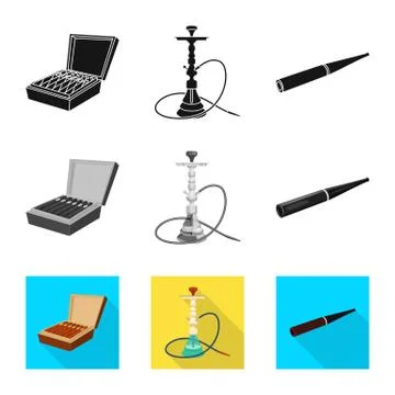 Vector design of refuse and stop icon. Collection of refuse and habit stock Stock Illustration