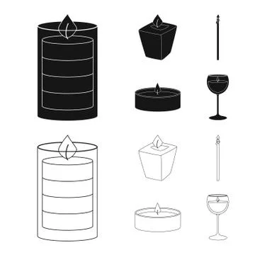 Vector design of relaxation and flame icon. Collection of relaxation and wax イラスト素材