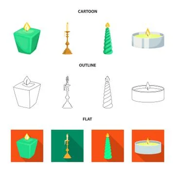 Vector design of relaxation and flame icon. Set of relaxation and wax stock Stock Illustration
