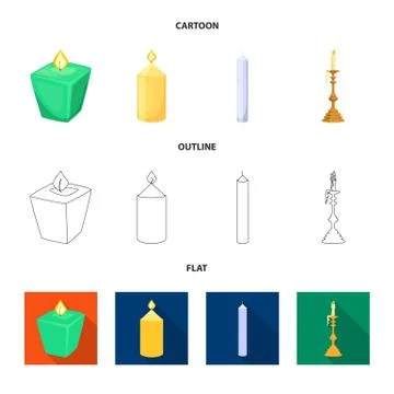 Vector design of relaxation and flame logo. Collection of relaxation and wax Ilustración de archivo