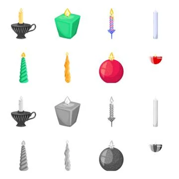 Vector design of relaxation and flame logo. Collection of relaxation and wax 스톡 일러스트