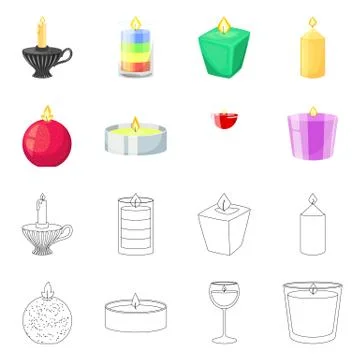Vector design of relaxation and flame logo. Collection of relaxation and wax イラスト素材