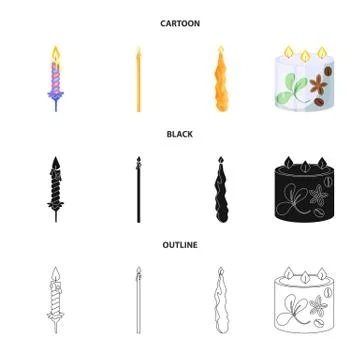 Vector design of relaxation and flame logo. Set of relaxation and wax stock 스톡 일러스트