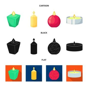 Vector design of relaxation and flame logo. Set of relaxation and wax vector イラスト素材