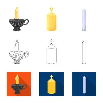 Vector design of relaxation and flame symbol. Set of relaxation and wax vector 스톡 일러스트