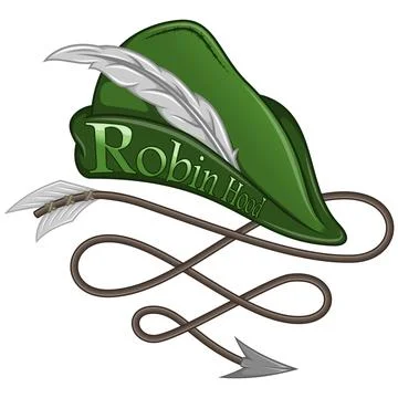 Vector Design of Robin Hood Hat with Date Stock Illustration