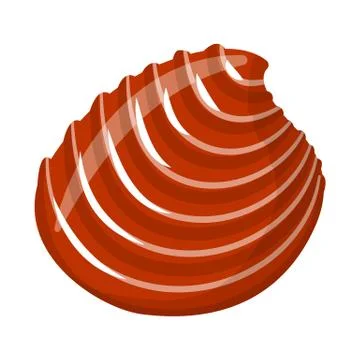 Vector design of seashell and mollusk symbol. Set of seashell and seafood vector Stock Illustration